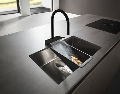 Hansgrohe Spültischmischer 170 Aquno Select M81 Ausziehbrause 3jet sBox matt, 390 mm, Farbe schwarz Bild 4