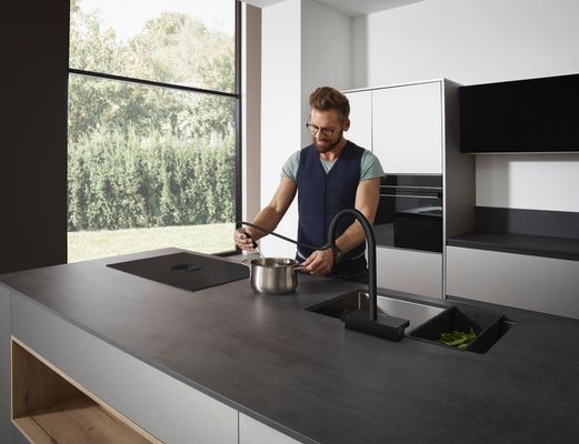 Hansgrohe Spültischmischer 170 Aquno Select M81 Ausziehbrause 3jet sBox matt, 390 mm, Farbe schwarz Bild 6