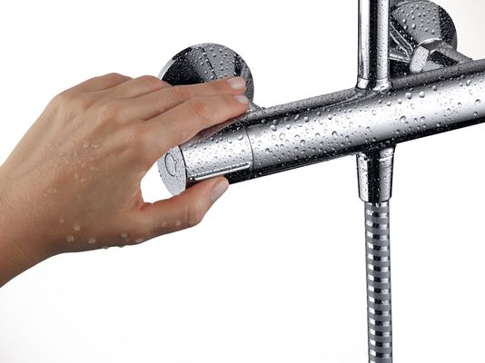 Hansgrohe Showerpipe 230 1-strahlig, mit AP-Thermostat, 1230 x 277 x 512 mm, Farbe chrom Bild 2