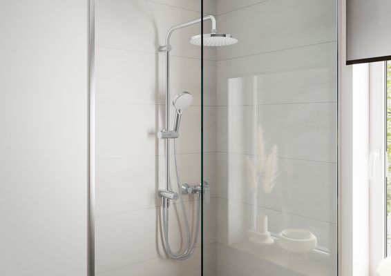 Hansgrohe Showerpipe Vernis Blend Reno 200 1-strah, 1130 x 205 x 501 mm, Farbe chrom Bild 16