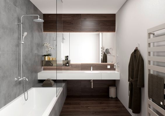 Hansgrohe Einhebel-WT-Mischer, mit Ablaufgarnitur. Metall, ComfortZone 100, Ausladung 108 mm, Farbe chrom Bild 15