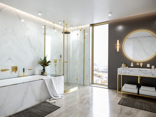 Hansgrohe Zahnputzbecher AddStoris polished gold optic, 94 x 81 x 91 mm, Farbe gold Bild 6