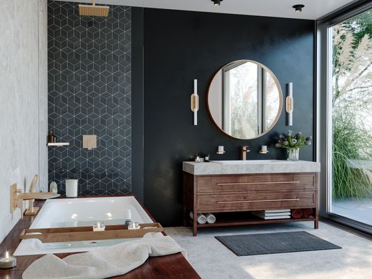 Hansgrohe Wanneneinlauf Metropol BBR, 185 mm, Farbe bronze Bild 3