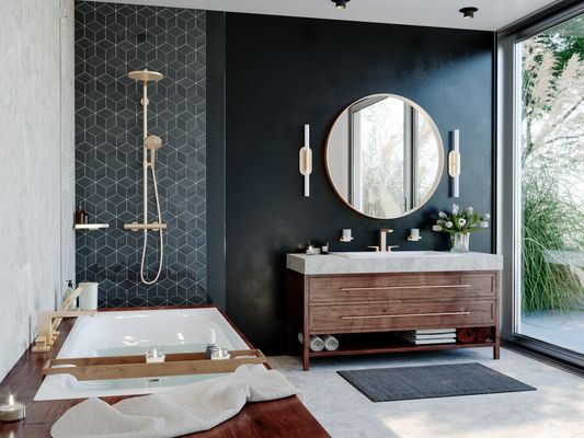 Hansgrohe 3-Loch Waschtischarmatur 160 Metropol BBR, Farbe bronze Bild 3