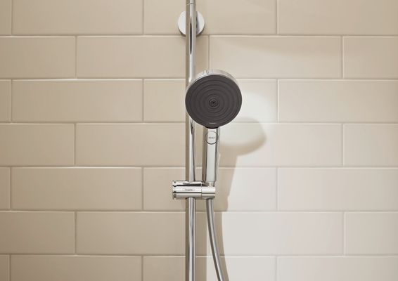 Hansgrohe Showerpipe Pulsify S 260 1-strahlig EcoSmart, mit AP-Brausethermostat, 1137 x 413 x 591 mm, Farbe chrom Bild 2