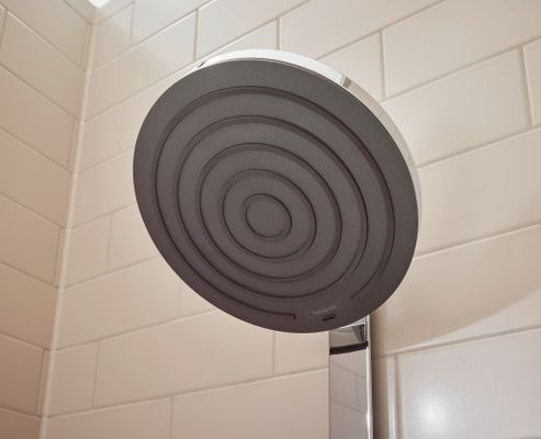 Hansgrohe Showerpipe Pulsify S 260 2-strahlig, mit AP-Brausethermostat, 1104 x 413 x 276 mm, Farbe chrom Bild 5