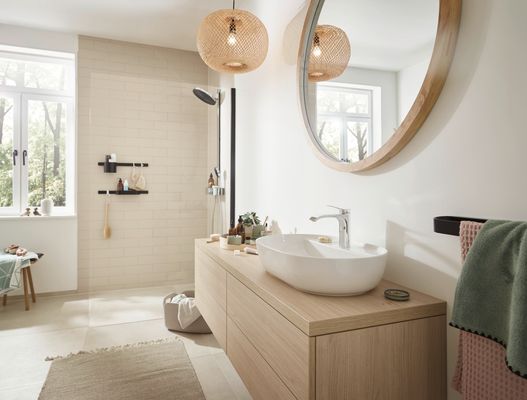 Hansgrohe Showerpipe Pulsify S 260 2-strahlig, mit AP-Brausethermostat, 1104 x 413 x 276 mm, Farbe chrom Bild 31