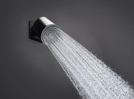 Hansgrohe Wandanschluss Pulsify, für Kopfbrause 105 mattschwarz, 80 mm Bild 3