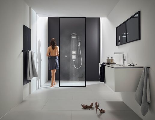Hansgrohe Select S Brausegarnitur 105 3jet, Brausestange 90 cm, EcoSmart, Farbe chrom Bild 7