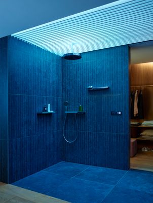 Hansgrohe Fertigset, für 3 Verbraucher RainPad schwarz / chrom, Farbe schwarz, chrom Bild 12