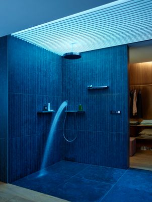 Hansgrohe Fertigset, für 3 Verbraucher RainPad schwarz / chrom, Farbe schwarz, chrom Bild 15