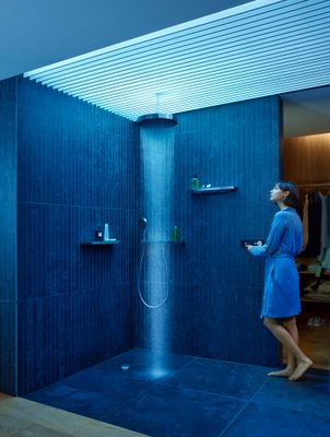 Hansgrohe Fertigset, für 3 Verbraucher RainPad schwarz / chrom, Farbe schwarz, chrom Bild 17