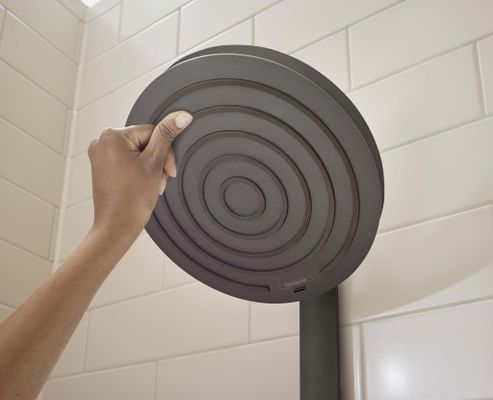 Hansgrohe S Showerpipe 260 2-strahlig, mit AP-Thermostat, 1104 x 413 x 276 mm, Farbe schwarz Bild 5