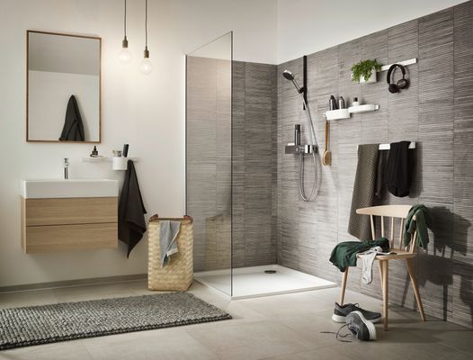 Hansgrohe Handbrause Pulsify 105 3-strahlig, Relaxation, verchromt, Farbe chrom Bild 9