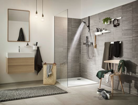 Hansgrohe Handbrause Pulsify 105 3-strahlig, Relaxation, verchromt, Farbe chrom Bild 10