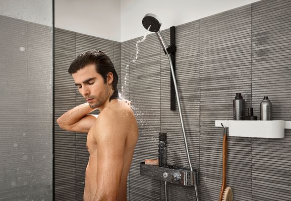 Hansgrohe Handbrause Pulsify 105 3-strahlig, Relaxation, verchromt, Farbe chrom Bild 14