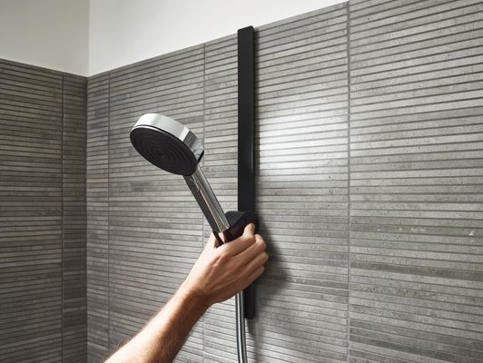 Hansgrohe Wandstange WallStoris 500 matt, 500 x 12 mm, Farbe schwarz Bild 23