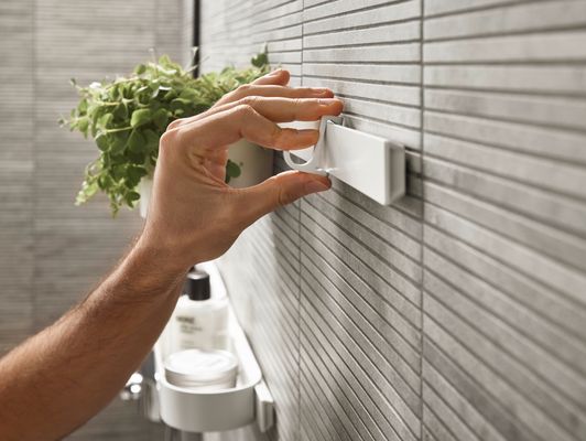 Hansgrohe Wandstange WallStoris 500 matt, 500 x 12 mm, Farbe weiß Bild 7