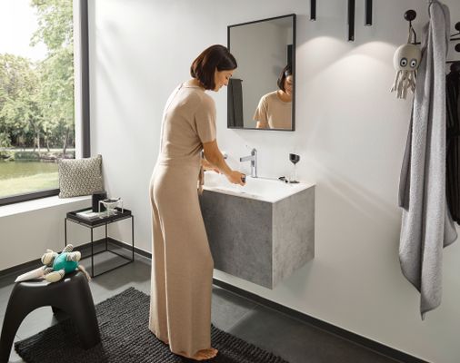 Hansgrohe Einhebel-Waschtischmischer 110, CoolStart, Push-Open, Ausladung 139 mm, Farbe chrom Bild 7