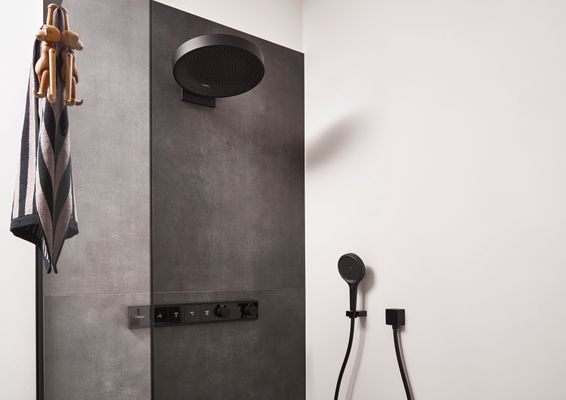 Hansgrohe Handbrause Rainfinity 130 3jet Ø, 3-Strahl, matt, 130 mm, Farbe schwarz Bild 4