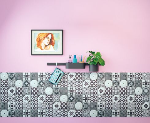Hansgrohe Wandstange WallStoris 700 matt, 700 x 12 mm, Farbe schwarz Bild 4