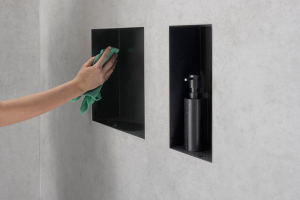 Hansgrohe Wandnische XtraStoris Minimalistic rahmenlos 300 x 300 x 100 mm MSW, 390 x 390 mm Bild 13