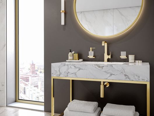 Hansgrohe Zahnputzbecher AddStoris polished gold optic, 94 x 81 x 91 mm, Farbe gold Bild 7