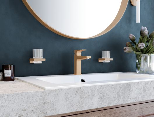 Hansgrohe Zahnputzbecher AddStoris brushed, 94 x 81 x 91 mm, Farbe bronze Bild 7