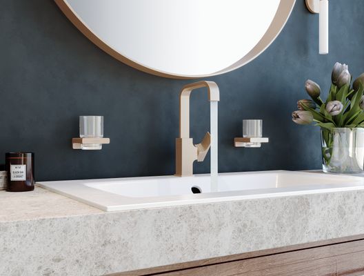 Hansgrohe Zahnputzbecher AddStoris brushed, 94 x 81 x 91 mm, Farbe bronze Bild 8