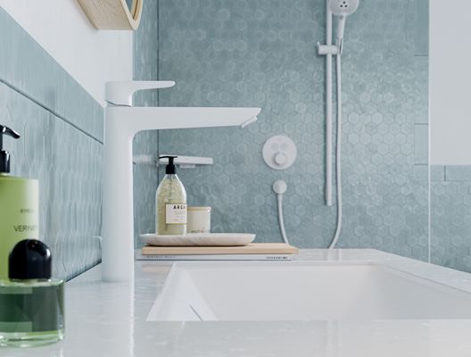 Hansgrohe Waschtischmischer 240 Talis E matt, Farbe weiß Bild 4