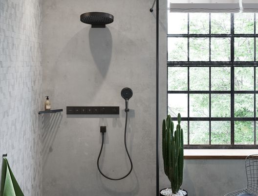 Hansgrohe Wandanschlussbogen FixFit Square Anschluss.Knst, mit RV, 1/2", Brushed, Farbe black Bild 4