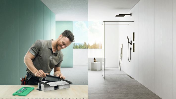 Hansgrohe Wandnische XtraStoris Minimalistic rahmenlos 300 x 300 x 100 mm MSW, 390 x 390 mm Bild 21
