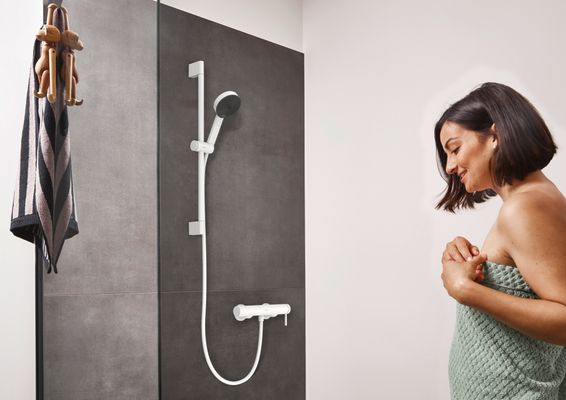 Hansgrohe Brausenmischer Aufputz Finoris matt, Farbe weiß Bild 3