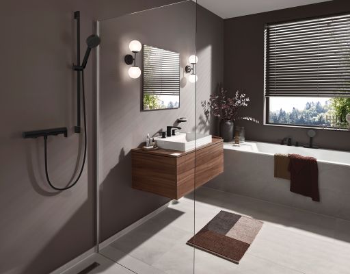 Hansgrohe Brausenmischer Aufputz Vivenis matt, Farbe schwarz Bild 5