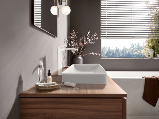 Hansgrohe Waschtischmischer 250 Vivenis, ohne Ablaufgarn. Highriser matt, Farbe weiß Bild 5