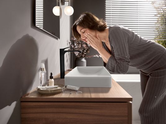 Hansgrohe Einhebel-Waschtischmischer 250 Highriser, ohne Ablaufgarnitur, Farbe schwarz Bild 5