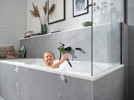 Hansgrohe Kinderhandbrause 2jet Jocolino Krokodil 2-strahlig, Farbe grün Bild 4