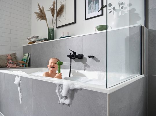 Hansgrohe Kinderhandbrause 2jet Jocolino Krokodil 2-strahlig, Farbe grün Bild 5