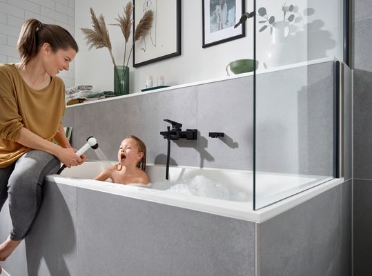 Hansgrohe Kinderhandbrause 2jet Zebra Jocolino schwarz / weiss, Farbe schwarz Bild 5
