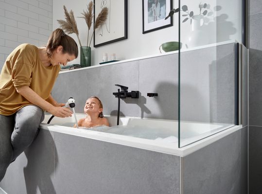 Hansgrohe Kinderhandbrause 2jet Zebra Jocolino schwarz / weiss, Farbe schwarz Bild 7
