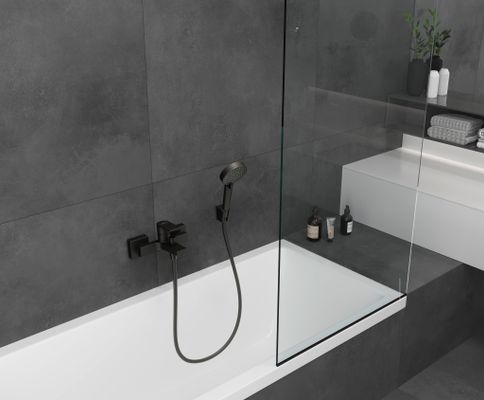 Hansgrohe Wannenmischer Aufputz Vernis Shape matt, Farbe schwarz Bild 3