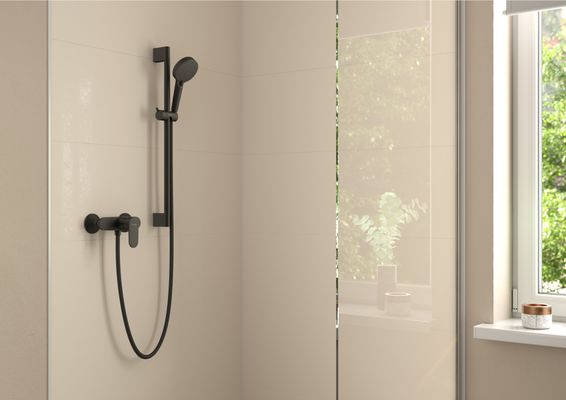 Hansgrohe Brauseset Vernis Blend Vario, mit Unica S Puro Typ 65 matt, Farbe schwarz Bild 5