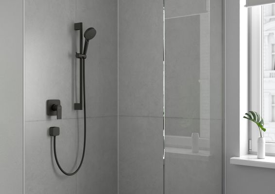 Hansgrohe Wandanschlussbogen FixFit Square Anschluss.Knst, mit RV, 1/2", matt, Farbe schwarz Bild 11