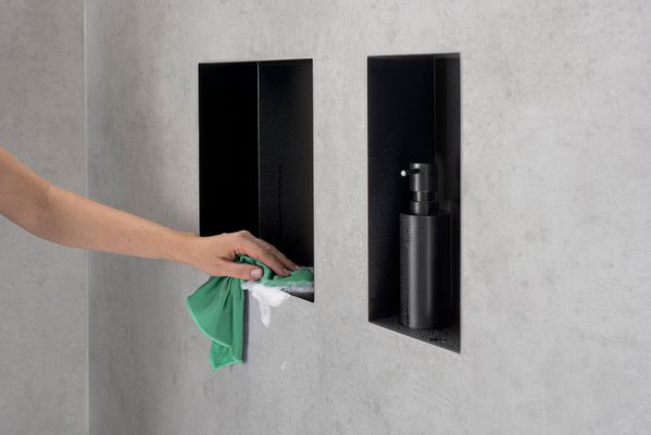 Hansgrohe Wandnische XtraStoris Minimalistic rahmenlos 300 x 300 x 100 mm MSW, 390 x 390 mm Bild 24
