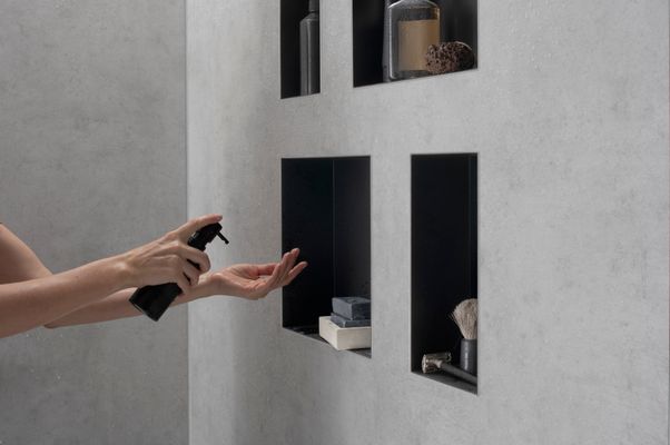 Hansgrohe Wandnische XtraStoris Minimalistic rahmenlos 300 x 300 x 100 mm MSW, 390 x 390 mm Bild 25