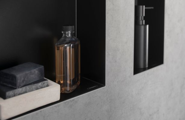 Hansgrohe Wandnische XtraStoris Minimalistic rahmenlos 300 x 300 x 100 mm MSW, 390 x 390 mm Bild 5