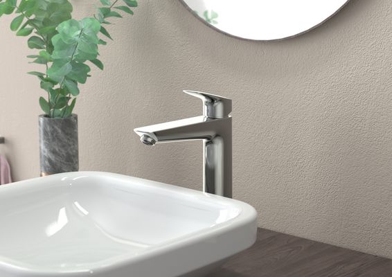 Hansgrohe Einhebel-Waschtischmischer hoch, ComfortZone 190, ohne Ablaufgarnitur, Ausladung 166 mm, 266 x 166 mm, Farbe chrom Bild 14