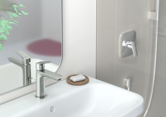 Hansgrohe Fine Einhebel-Waschtischmischer, ComfortZone 110, mit Ablaufgarnitur,121 mm, 177 x 121 mm, Farbe chrom Bild 12