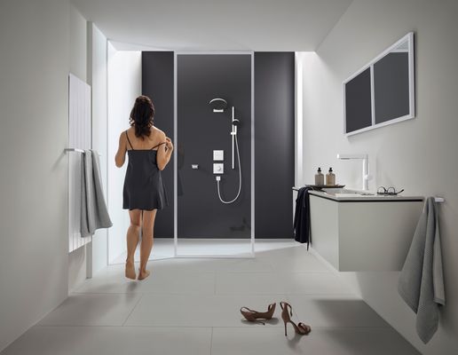 Hansgrohe Select S Brausegarnitur 105 3jet Relaxation, Brausestange 90 cm, Farbe weiß Bild 11
