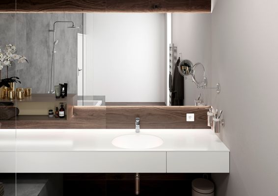 Hansgrohe Einhebel-WT-Mischer, mit Ablaufgarnitur. Metall, ComfortZone 100, Ausladung 108 mm, Farbe chrom Bild 18